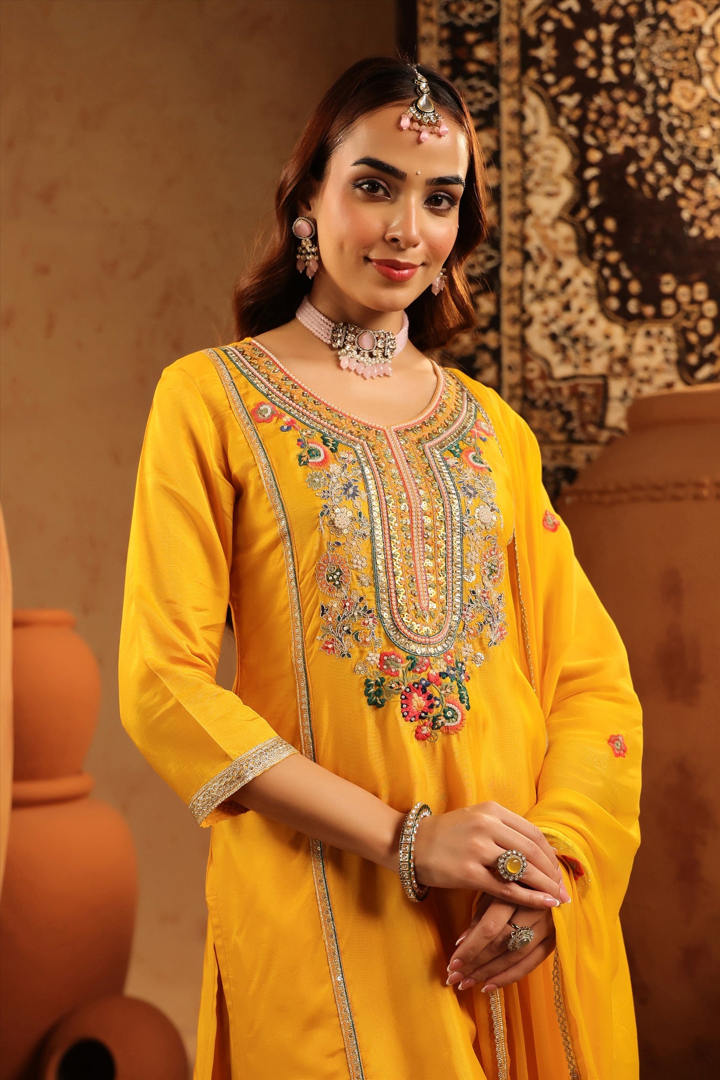 Mithila Yellow Suit set