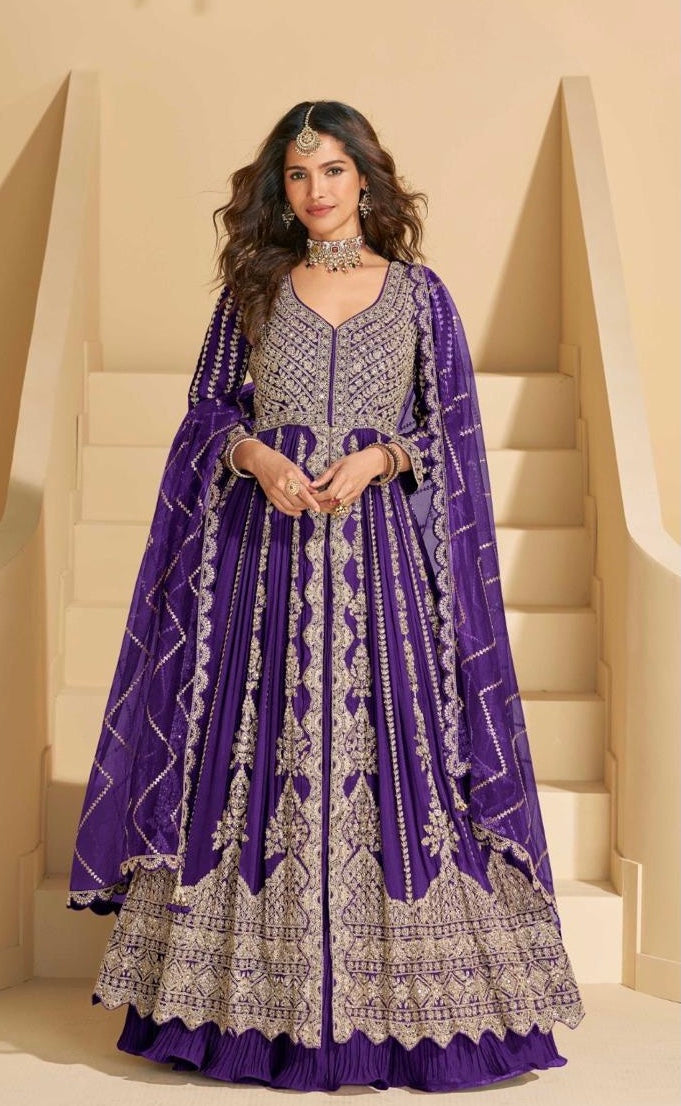 The Noor 3 piece Purple set