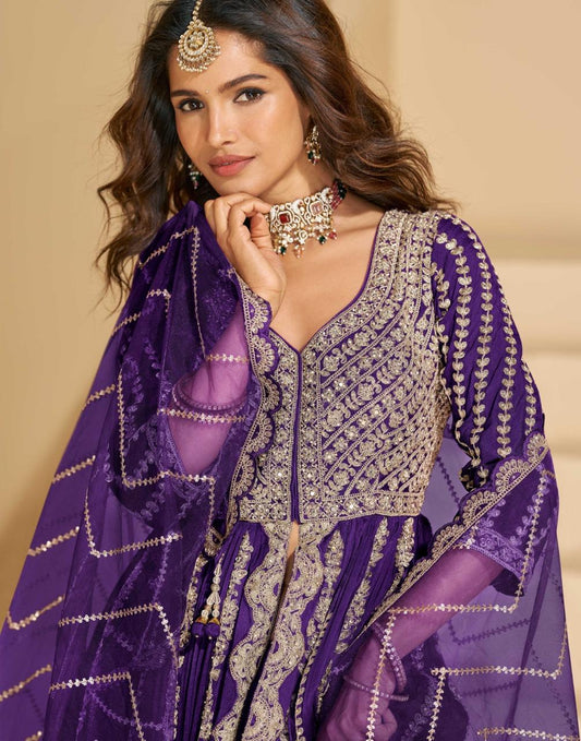 The Noor 3 piece Purple set